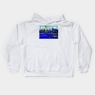 Blue City Framed Kids Hoodie